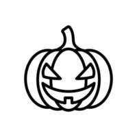 Halloween-Kürbis-Symbol-Vektor-Design-Vorlage vektor