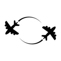 Flugzeug-Symbol-Vektor-Design-Vorlage vektor