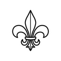 fleur de lis ikon vektor design mall