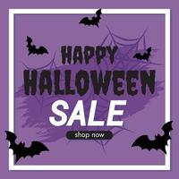 Halloween-Kunsthintergrund glücklicher Halloween-Verkauf für dieses Halloween vektor