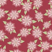 nahtloser Hintergrund, Muster mit Blumen vektor