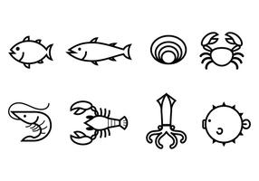 Gratis Seafood Icon vektor