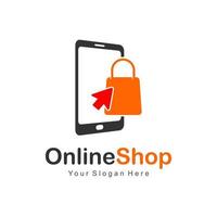 Online-Shopping-Logo vektor