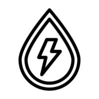 Wasserenergie-Icon-Design vektor