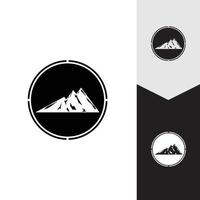 berg ikon logotyp mall vektor illustration design