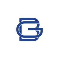 vektor av brev gb geometrisk design passa för varumärke logotyp
