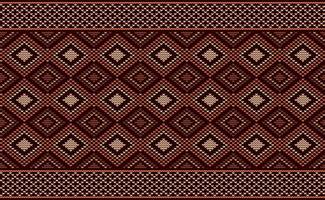 gestrickter Mustervektor, gehäkelter Hintergrund der Stickerei, kontinuierliche Zusammenfassung des Stammes, aztekische antike Tapete vektor