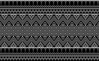etnisk mönster vektor, geometrisk sömlös design för skriva ut, svart och vit stam- bakgrund, abstrakt motiv tyg vektor