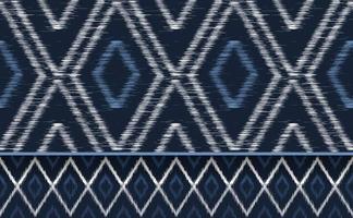 etnisk mönster vektor, geometrisk hantverk motiv bakgrund, broderi kontinuerlig ikat retro konst vektor