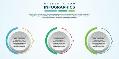 bearbeitbare Präsentations-Infografik-Vorlage eps-Datei vektor