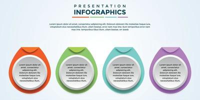 bearbeitbare Präsentations-Infografik-Vorlage eps-Datei vektor