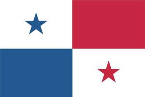 Panama-Flagge handgezeichnet, panamaische Balboa-Hand gezeichnet vektor