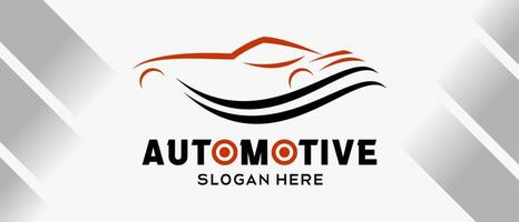 Auto-Logo-Design mit kreativem abstraktem Konzept. Premium-Logo-Illustrationsvektor für Automobile vektor