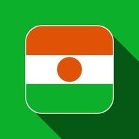 Niger-Flagge, offizielle Farben. Vektor-Illustration. vektor