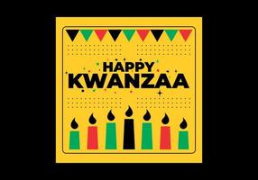 Happy Kwanzaa Event Social Media Banner Design vektor