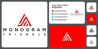 buchstabe jm monogramm business logo design mit visitenkartenvorlage. vektor