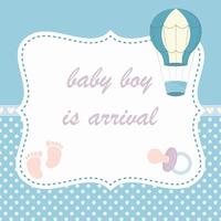 baby shower kortmall vektor