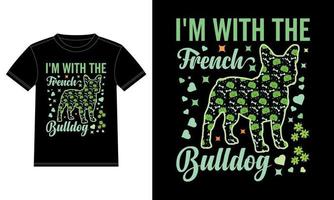 ich bin mit dem lustigen Halloween-T - Shirt der französischen Bulldogge vektor