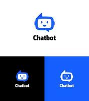 chatbot ai logotyp vektor