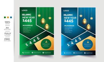 modernes islamisches Flyer-Vorlagendesign vektor