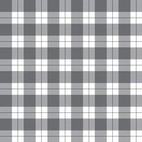 svart vit grå enkel scott pläd tartan buffel kolla upp rutig gingham sömlös mönster bakgrund vektor