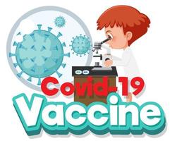 Coronavirus-Arzt und Viruszelle vektor