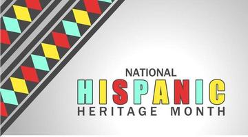 nationell latinamerikan arv månad tema. vektor etnisk mönster. lämplig för affisch, banderoller, bakgrund, och hälsning kort