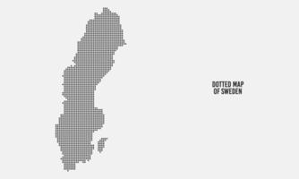 Karta av Sverige halvton punkt stil vektor