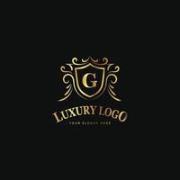 Luxus-Logo-Vorlage. geeignet für Hotellogo, Marktlogo, Modelogo, Resortlogo, Boutique, Hochzeit usw vektor