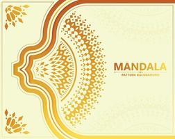 elegantes weißes Mandala-Hintergrundkonzept vektor