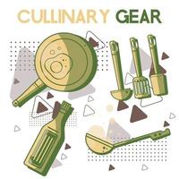 Alltagsgegenstände kulinarische Ausrüstung vektor