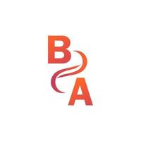 ba Farbverlauf-Logo für Ihr Unternehmen vektor