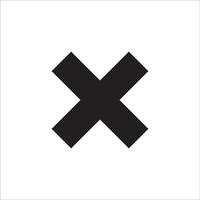 Bild eines Kreuzzeichen-Symbol-Logo-Vektordesigns vektor
