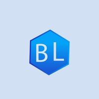 bl-Logo-Design für Ihr Unternehmen vektor