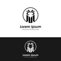 niedlicher Eulen-Logo-Design-Premium-Vektor vektor