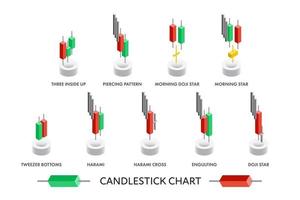 isometrisk ljusstake mönster diagram vektor