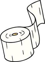 Cartoon-Doodle einer Toilettenpapierrolle vektor