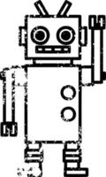 Symbol für tanzenden Roboter in Not vektor