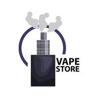 Vorlage für das Design des Vape Store-Logos vektor