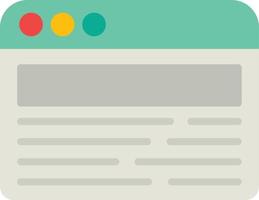 Webbrowser flaches Symbol vektor
