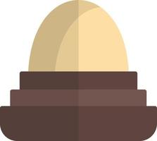 flaches Symbol für kosmetisches Ei vektor