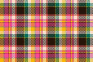 tartan schottland nahtloser karierter mustervektor. Retro-Hintergrundstoff. Vintage Check Farbe quadratische geometrische Textur. vektor