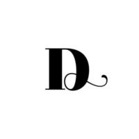 d brev logotyp design för mode och skönhet och spa företag. d brev vektor ikon. d logotyp