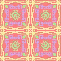 pastell Färg sömlös mönster med stam- form. mönster designad i ikat, aztek, marockanska, thai, lyx arabicum stil. idealisk för tyg plagg, keramik, tapet. vektor illustration.