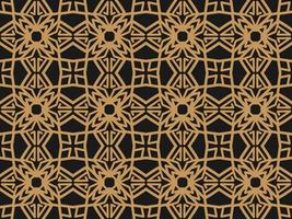 elegantes geometrisches nahtloses muster mit stammesform. entworfen in ikat, boho, aztekisch, volkstümlich, motiv, luxuriöser arabischer stil. Ideal für Stoffkleidung, Keramik, Tapeten. Vektor-Illustration vektor