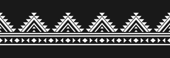 Grenze geometrisches ethnisches Muster Kunst. Stoff im mexikanischen Stil. vektor
