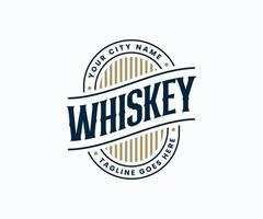 whisky logotyp design mall. vin logotyp. bar logotyp design mall vektor