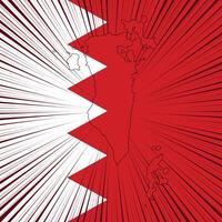bahrain unabhängigkeitstag kartenentwurf vektor