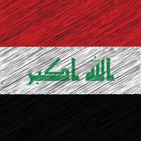 irak unabhängigkeitstag 3. oktober, quadratisches flaggendesign vektor