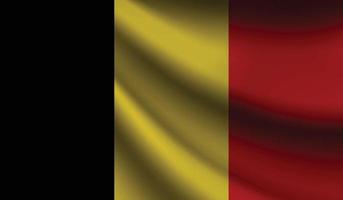 belgischer flaggenschwenkender hintergrund für patriotisches und nationales design vektor